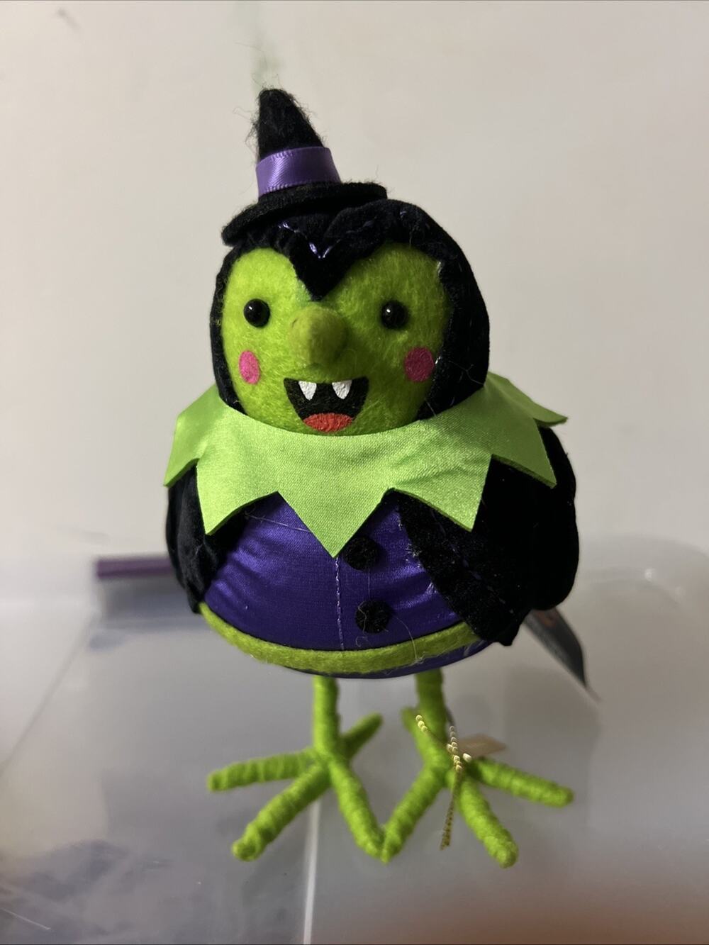 Hyde and EEK Halloween 2024 âSpellmaâ Featherly Friends Felt Bird Decor NWT